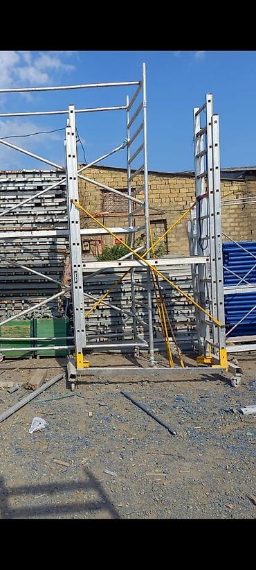 Alüminium mobil iskələ sistemi - Material: yüngül və möhkəm alüminium - şəkil 2