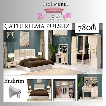 2 təknəfərlik çarpayı, Dolab, Termo, 2 tumba, Azərbaycan, Yeni - şəkil 4