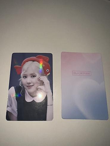 Rose holografik fotokart🌈 işıqda rengli parıldayan 🌈✨ BLACKPINK temalı - şəkil 3