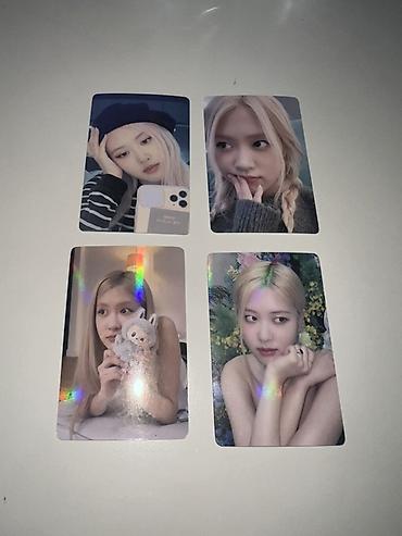 Rose holografik fotokart🌈 işıqda rengli parıldayan 🌈✨ BLACKPINK temalı - şəkil 4