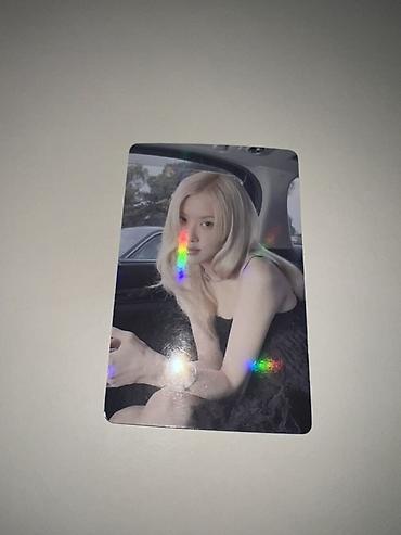 Rose holografik fotokart🌈 işıqda rengli parıldayan 🌈✨ BLACKPINK temalı - şəkil 5