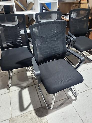 Ofis ziyarətçi/kürsüləri – mesh arxa dayaqlı - Model: sabit skeletli - şəkil 4