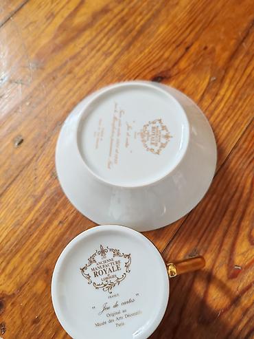 Qəhvə dəsti, Farfor, 1 nəfərlik, Fransa - şəkil 4