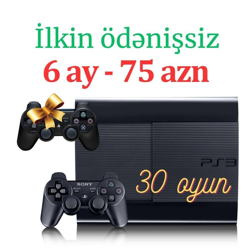 Playstation 3 modeli. ▪️ 2-ci əl ▪️ nağd qiyməti--300 azn. ▪️ 2