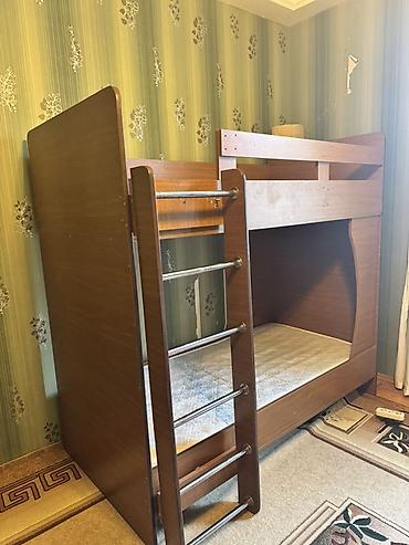 Oğlan və qız üçün, Çarpayı, Matras ilə, Siyirməsiz, Laminat - şəkil 2