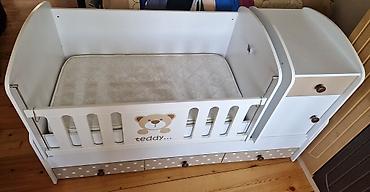 Oğlan və qız üçün, İşlənmiş, Dördbucaq, Beşik, Matras ilə, Yellənmə mexanizm ilə - şəkil 5