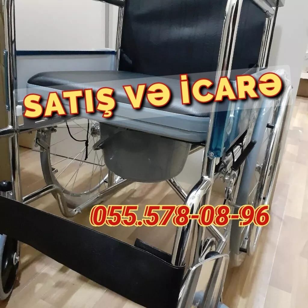 Tualet qablı əlil arabası – satış və icarə xidməti - Geniş oturacaq