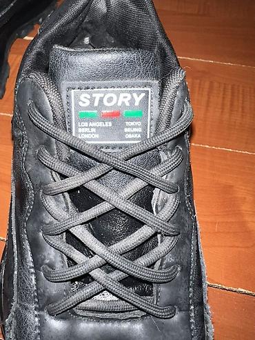 Məhsul: “STORY” markalı qara kişi idman ayaqqabısı - Rəng: tam qara - - şəkil 5