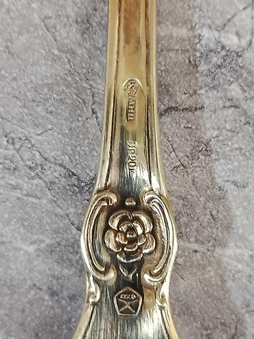 Sovet devri Melxior materiadan istehsal olmuş gaşig cəngəl dəsti 18 - şəkil 5