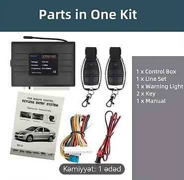Maşın üçün Keyless Entry (açar-sız daxilolma) komplekti - şəkil 2
