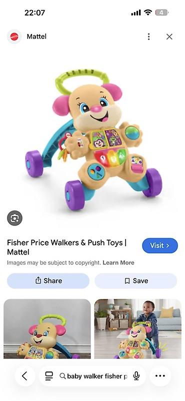 Fisher-Price “Learn With Puppy” uşaq gəzdirəni və interaktiv oyuncaq - şəkil 3