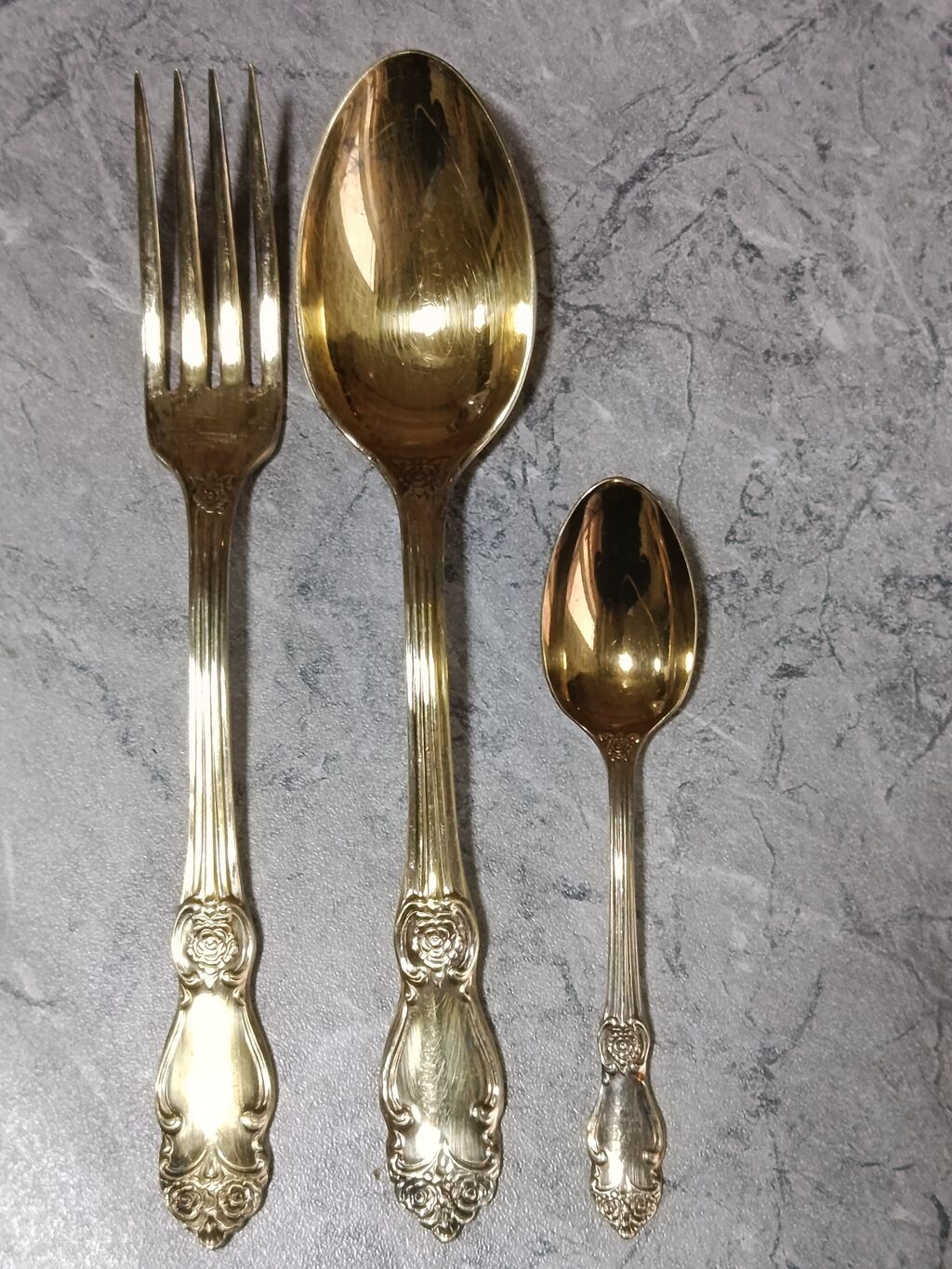 Sovet devri Melxior materiadan istehsal olmuş gaşig cəngəl dəsti 18