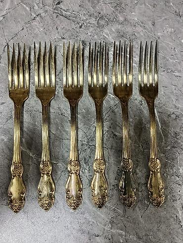 Sovet devri Melxior materiadan istehsal olmuş gaşig cəngəl dəsti 18 - şəkil 2