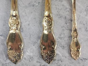 Sovet devri Melxior materiadan istehsal olmuş gaşig cəngəl dəsti 18 - şəkil 4