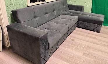 Divan, İşlənmiş, Açılan, Bazalı, Vеlur parça - şəkil 3