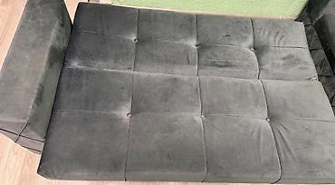 Divan, İşlənmiş, Açılan, Bazalı, Vеlur parça - şəkil 5