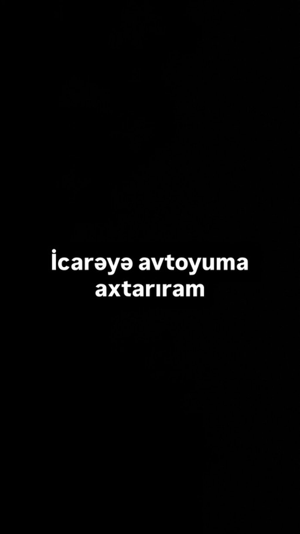 İcarəyə avtoyuma axtarıram. Tələblər: - Tam işlək avtoyuma məntəqəsi