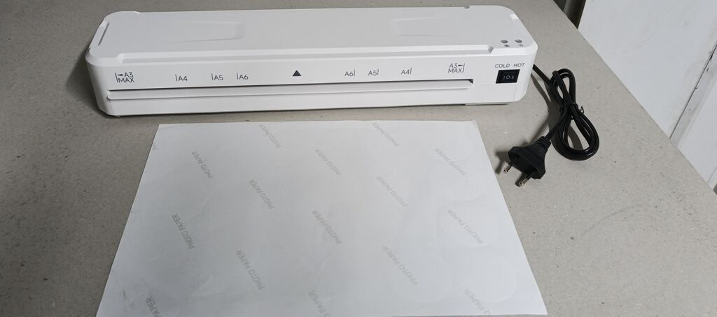 A3 laminator aparat - Format dəstəyi: A6, A5, A4 və A3 (MAX işarələri