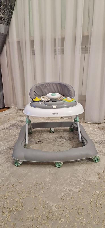 Kidilo uşaq yeriyicisi (walker) - Rəng: boz–ağ, açıq yaşıl detallarla - şəkil 2