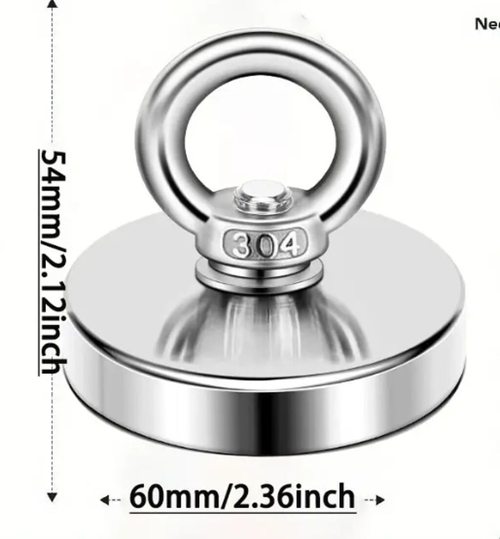 Maqnit. 60 mm diametrli 130 kq qaldırma güclü