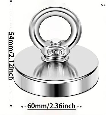 Maqnit. 60 mm diametrli 130 kq qaldırma güclü - şəkil 2