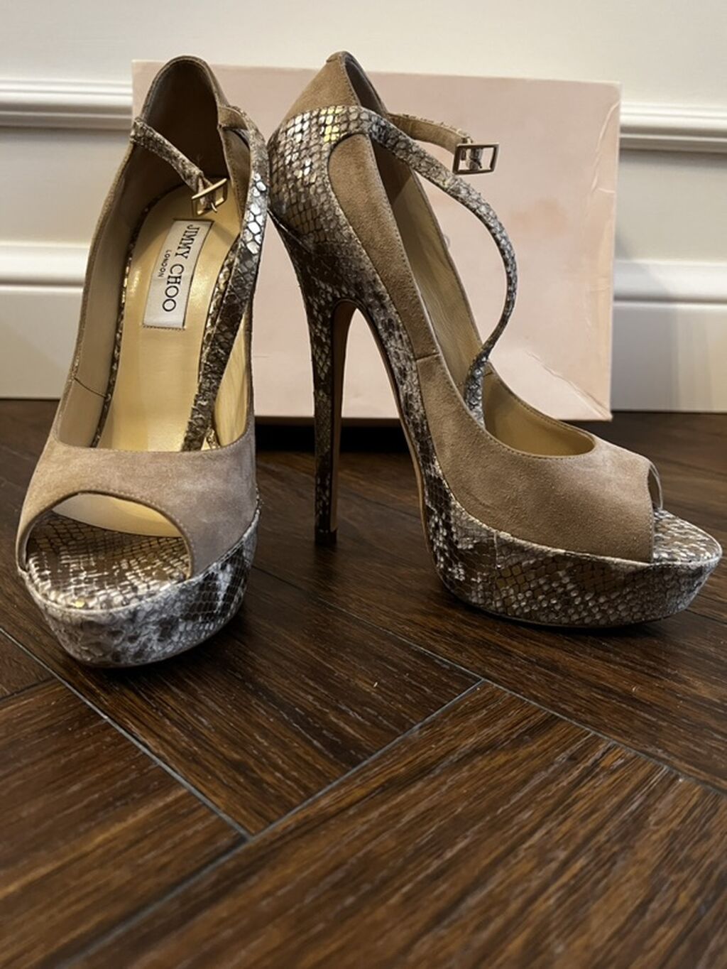 Orijinal Jimmy Choo qadın hündürdaban ayaqqabı - Model: Jimmy Choo