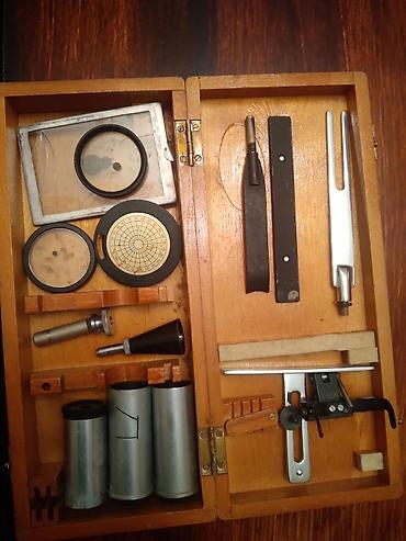 Медицинский винтажный набор офтальмолога - şəkil 2