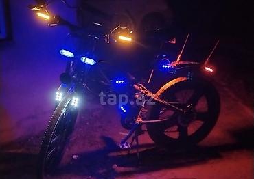 Unikal dizaynlı şəhər/dağ velosipedi – geniş aksesuar və işıqlandırma - şəkil 4