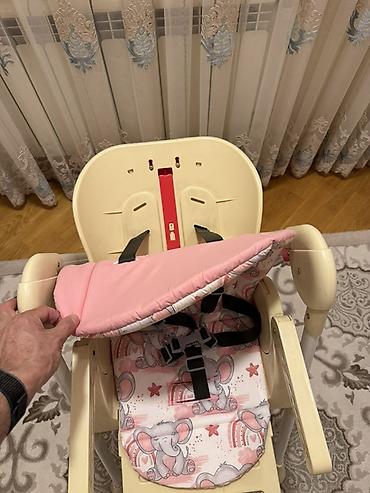 Uşaq qidalanma oturacağı. Uşaq yemək stolu. Çox yaxşı vəziyyətdədir - şəkil 4