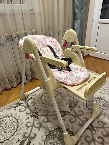 Uşaq qidalanma oturacağı. Uşaq yemək stolu. Çox yaxşı vəziyyətdədir - şəkil 5