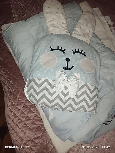Uşaq üçün yorğan dest pambıq parçadan tecılı satılır zəhmət olmasa - şəkil 2