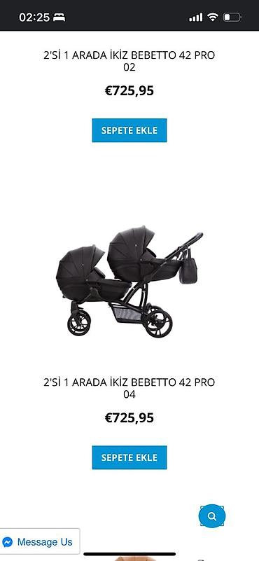 Əkizlər üçün araba, Bebeto, Yaş: <1 ay - şəkil 2