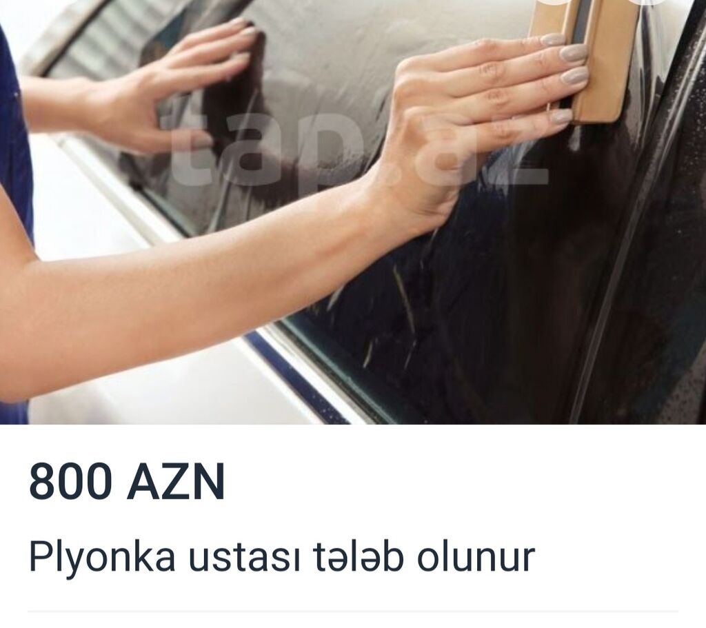 Gencede pilonka ceken tecrubeli isciler teleb olunur elaqe 0707692020