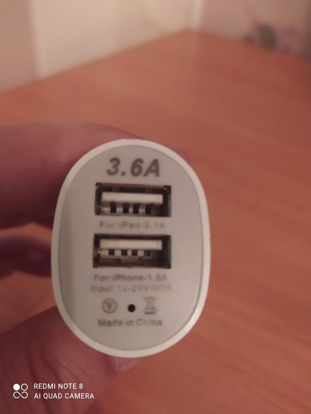 Masında Telefonu doldurulması üçün adaptor