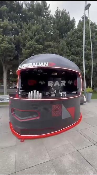 F1 Stilində Mobil Bar/Kiosk Korpus - Dizayn: Formula 1 dəbilqəsi - şəkil 3