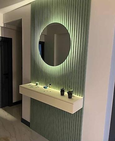 LED işıqlı dekorativ lamel-divar və güzgü kompozisiyaları - Interyer - şəkil 2