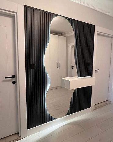 LED işıqlı dekorativ lamel-divar və güzgü kompozisiyaları - Interyer - şəkil 4