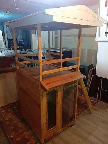 Təmiz taxta, altı izolyasiya olunmuş 2 mərtəbəli it damı. üstü yay - şəkil 2