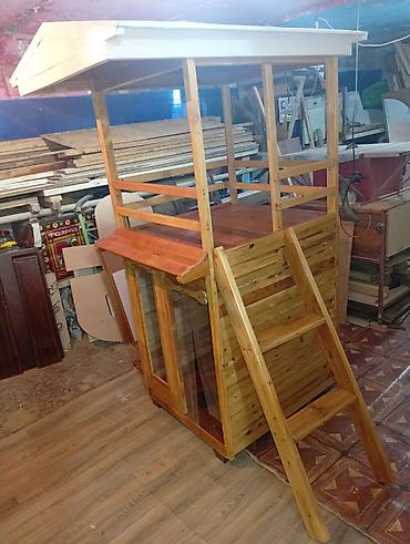 Təmiz taxta, altı izolyasiya olunmuş 2 mərtəbəli it damı. üstü yay - şəkil 5