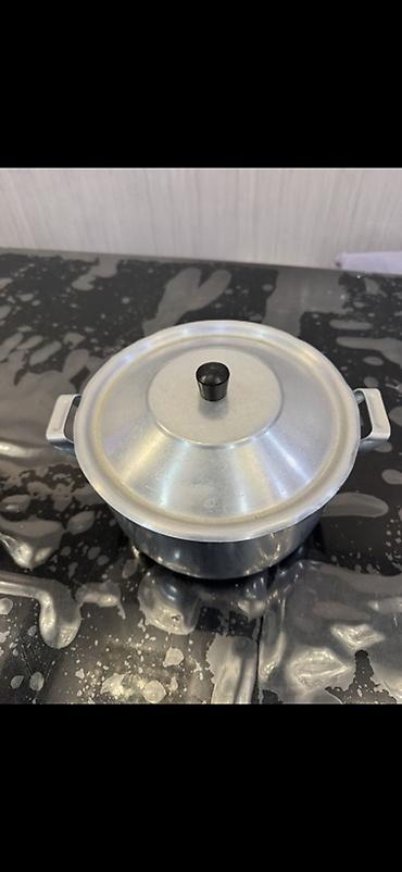 Alüminium qazan – qapaqlı sovetin - Material: qalın alüminium - şəkil 2