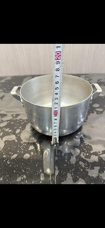 Alüminium qazan – qapaqlı sovetin - Material: qalın alüminium - şəkil 3