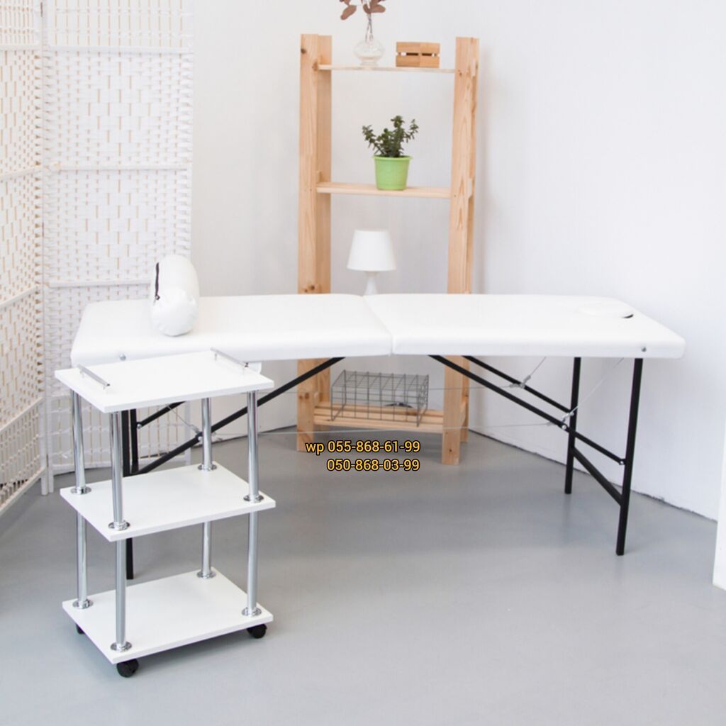 Yeni, Masaj kuşetkası, Qatlanan, rəng - Ağ