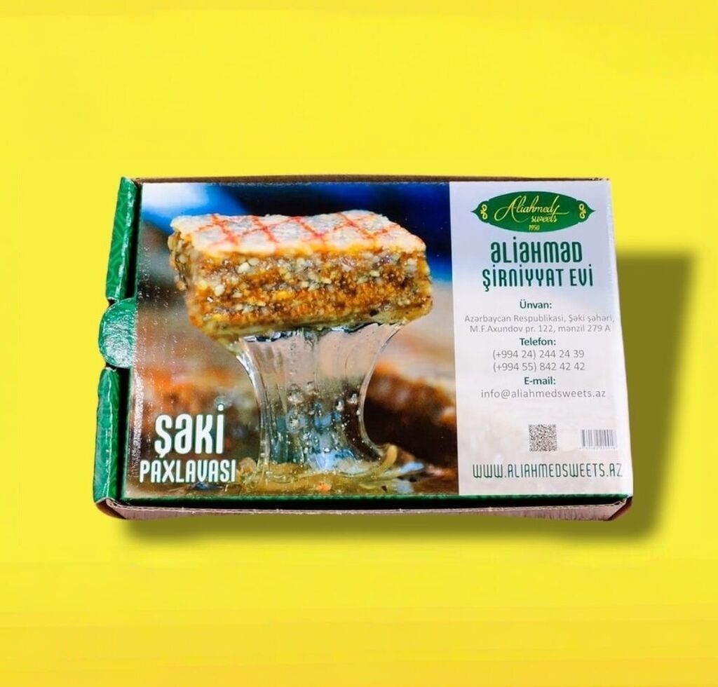 🔺 Premium - ( Şəki paxlavası 📍Ünvan: Bakı ) Aşağıda qeyd olunan