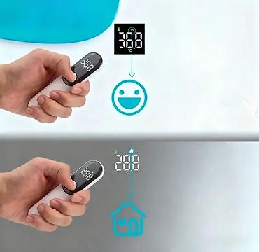 Təmasız rəqəmsal termometr - İnfraqırmızı, təmas olmadan ölçüm - C/F - şəkil 4