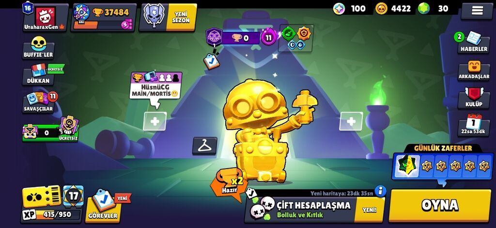 Brawl Stars hesabı – yüksək səviyyəli profil - Kupa yolu: 37.484 -