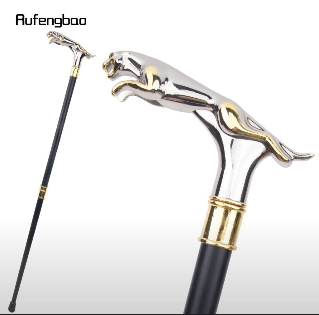 Əsa xasa çəlik baston Cilalanmış gümüş və qızılı rənglərdə olan bu