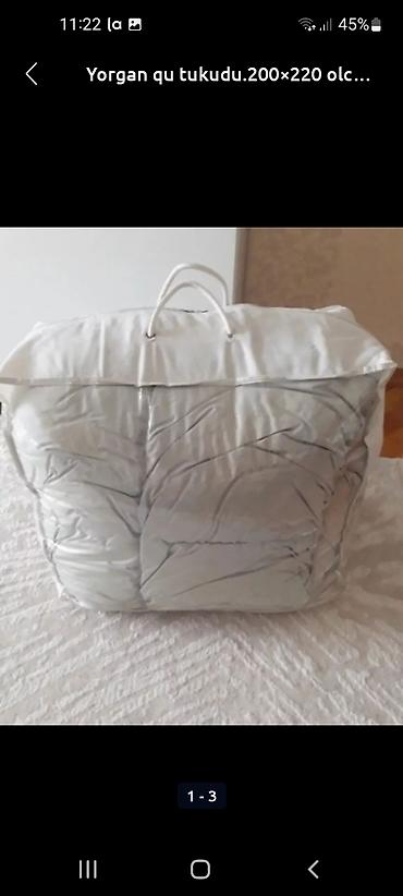 Yorgan qu tukudu.hazir yorgandi. 2 neferlik yataq ucundu - şəkil 2