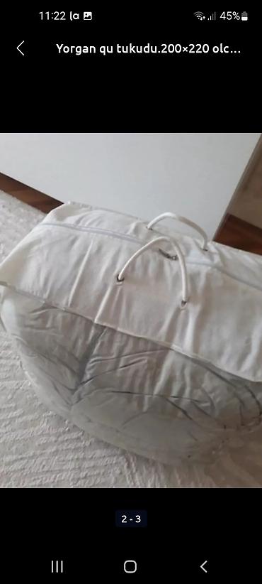 Yorgan qu tukudu.hazir yorgandi. 2 neferlik yataq ucundu - şəkil 3