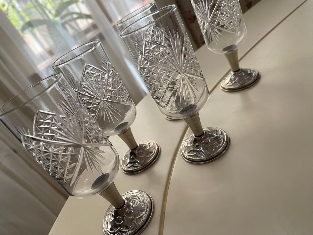 5 ədəd qədimi rumka xurustal 25 azn