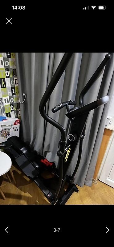 Ferro elliptical trenajor - Üfüqi pedallı, iki hərəkətli tutacaqlı - şəkil 3